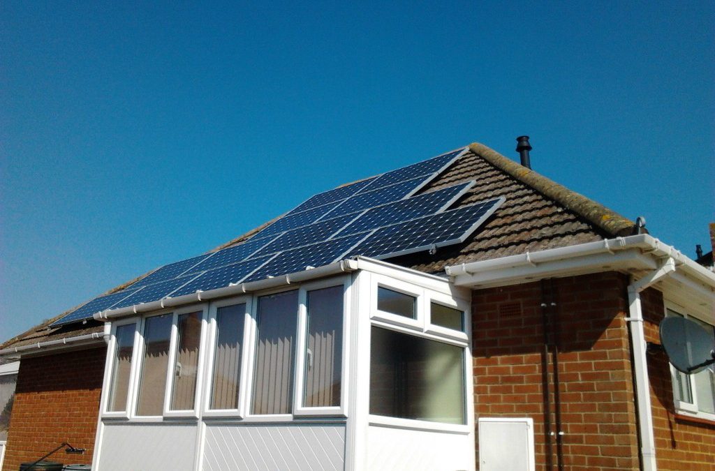 Solar Panel Cleaning Completed Exmouth, Devon.